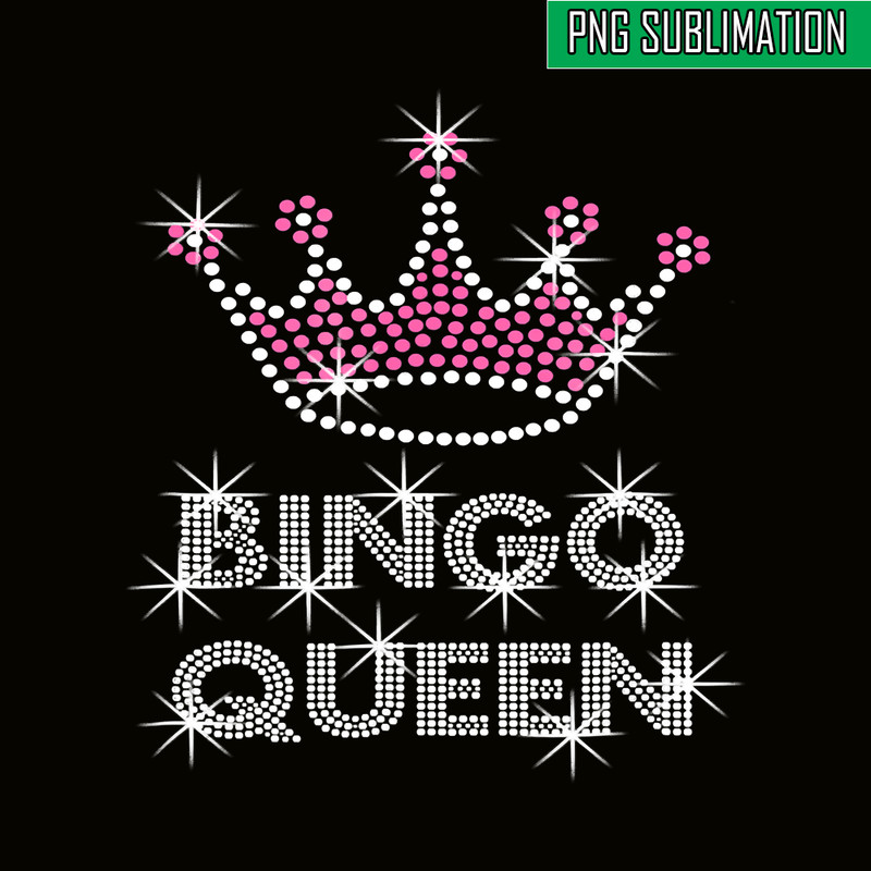 QUE03112362-Bingo Queen Sparkle PNG, Bingo Balls PNG, Crown Queen PNG.png