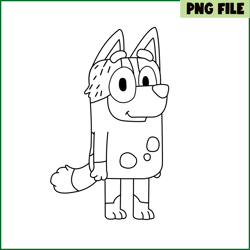 aunt trixie line png bluey character png bluey cartoon png