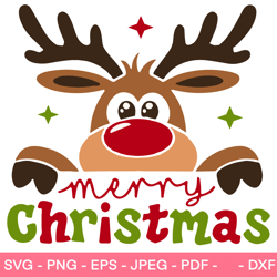 christmas-reindeer-svg-peeping-reindeer-svg-merry-christmas-svg-christmas-svg-cricut-silhouette-vector-cut-files