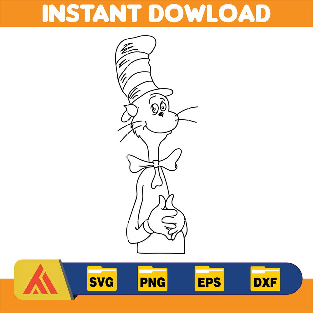 Dr Seuss Svg, Cat In The Hat SVG, Dr Seuss Hat SVG, Green Eggs And Ham Svg, Dr Seuss for Teachers Svg, Cricut, Thing Svg (414).jpg