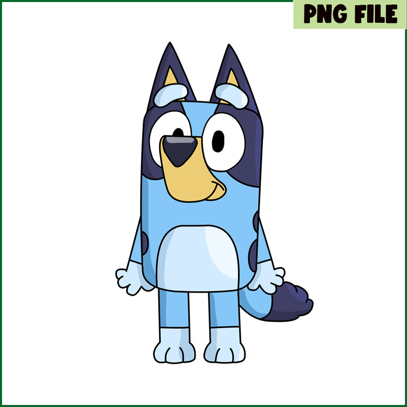 BLP22112345-Bluey Cartoon PNG Bluey Family PNG Funny Dog Cartoon PNG.png