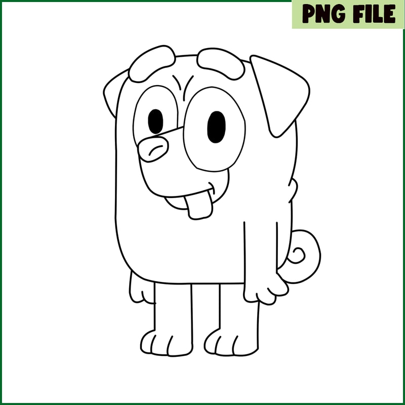 BLP22112346-Buddy Line PNG Cute Buddy PNG Bluey Character PNG.png