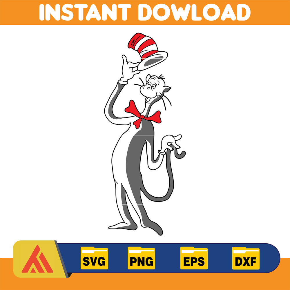 Dr Seuss Svg, Cat In The Hat SVG, Dr Seuss Hat SVG, Green Eggs And Ham Svg, Dr Seuss for Teachers Svg, Cricut, Thing Svg (421).jpg