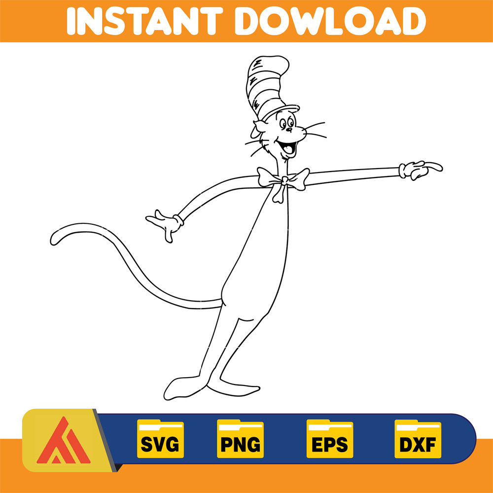 Dr Seuss Svg, Cat In The Hat SVG, Dr Seuss Hat SVG, Green Eggs And Ham Svg, Dr Seuss for Teachers Svg, Cricut, Thing Svg (422).jpg