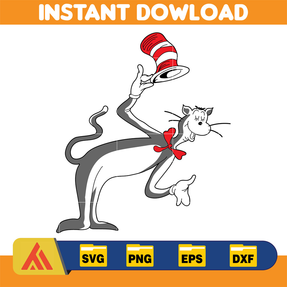 Dr Seuss Svg, Cat In The Hat SVG, Dr Seuss Hat SVG, Green Eggs And Ham Svg, Dr Seuss for Teachers Svg, Cricut, Thing Svg (424).jpg