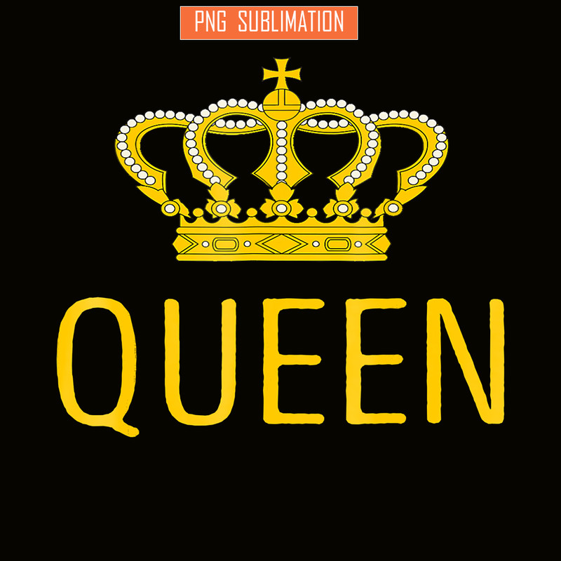 QUE03112381-Golden Crown Queens PNG, Happy Birthday PNG, Crown Queen PNG.png