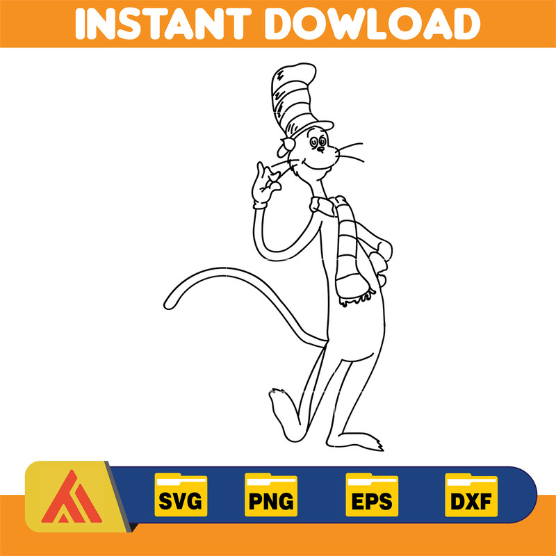 Dr Seuss Svg, Cat In The Hat SVG, Dr Seuss Hat SVG, Green Eggs And Ham Svg, Dr Seuss for Teachers Svg, Cricut, Thing Svg (428).jpg