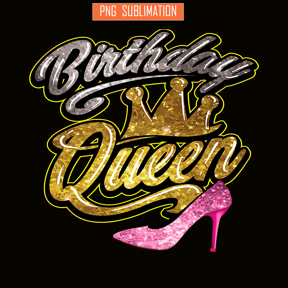 QUE03112385-Birthday Queens Gorgeous PNG, Happy Birthday PNG, Crown Queen PNG.png