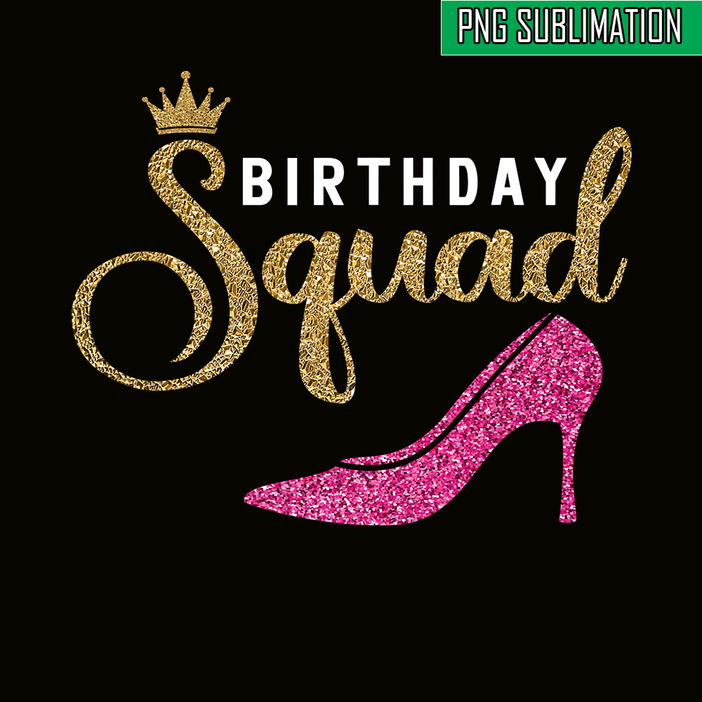 QUE03112393-Birthday Squad PNG, Happy Birthday PNG, Crown Queen PNG.png