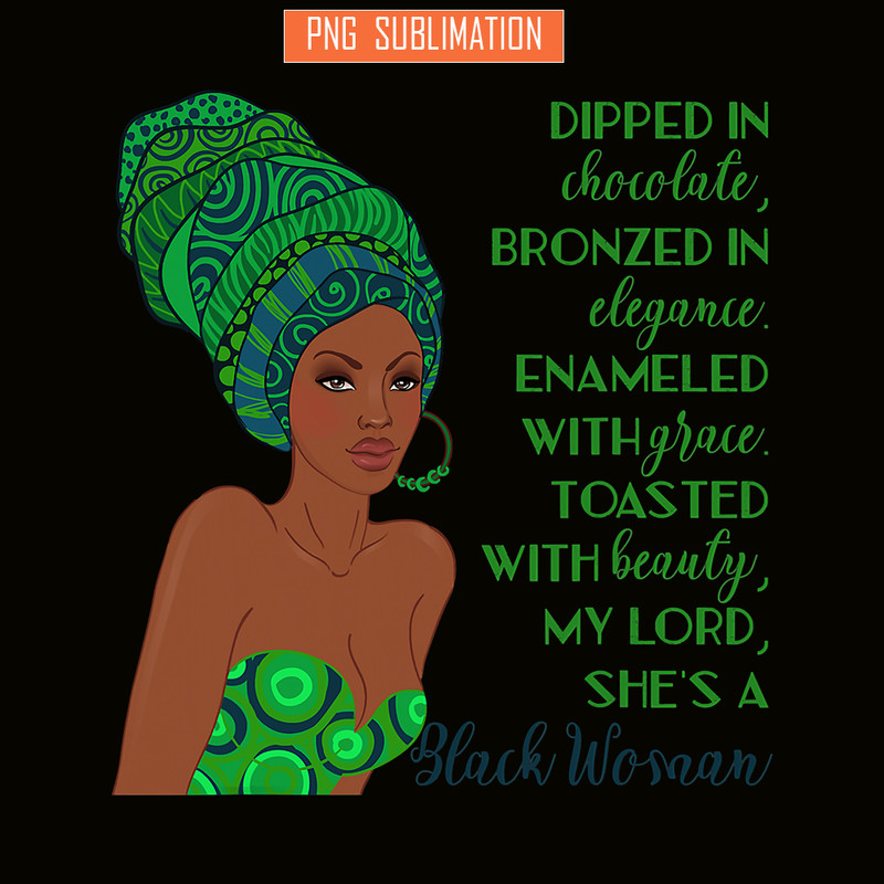QUE15112308-Black Girls Magic PNG, African Queen PNG, Chocolate PNG.png