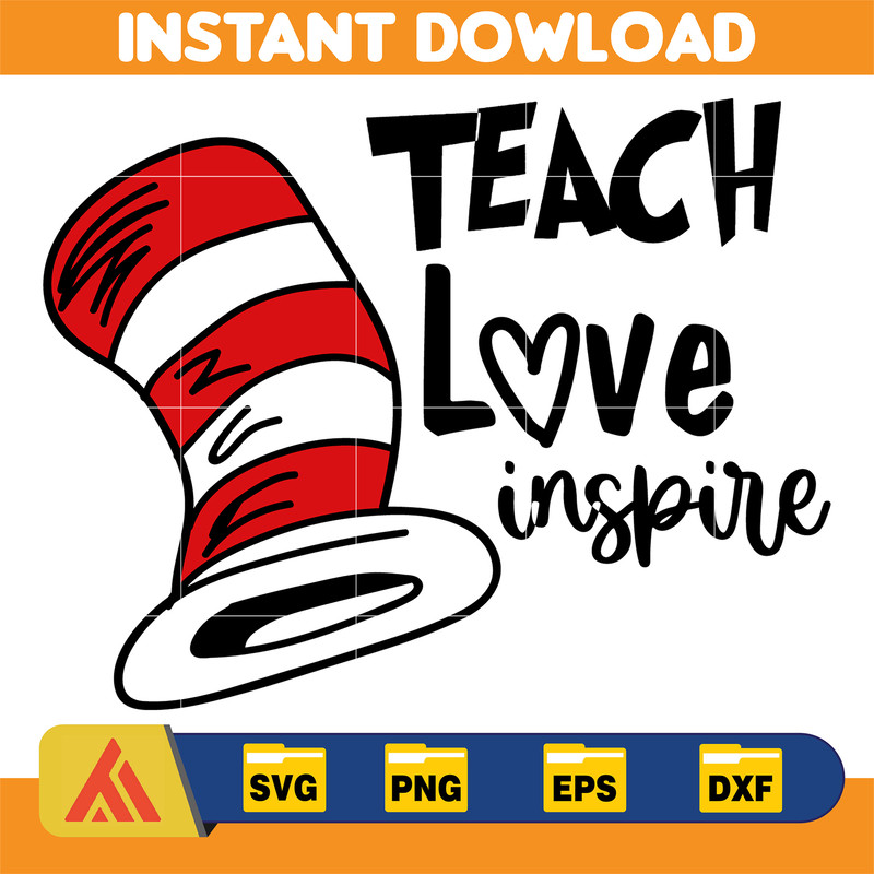 Dr Seuss Svg, Cat In The Hat SVG, Dr Seuss Hat SVG, Green Eggs And Ham Svg, Dr Seuss for Teachers Svg, Cricut, Thing Svg (467).jpg
