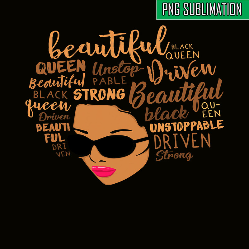QUE15112313-Black Girls PNG, Afro Words PNG, Unstoppable Queen PNG.png