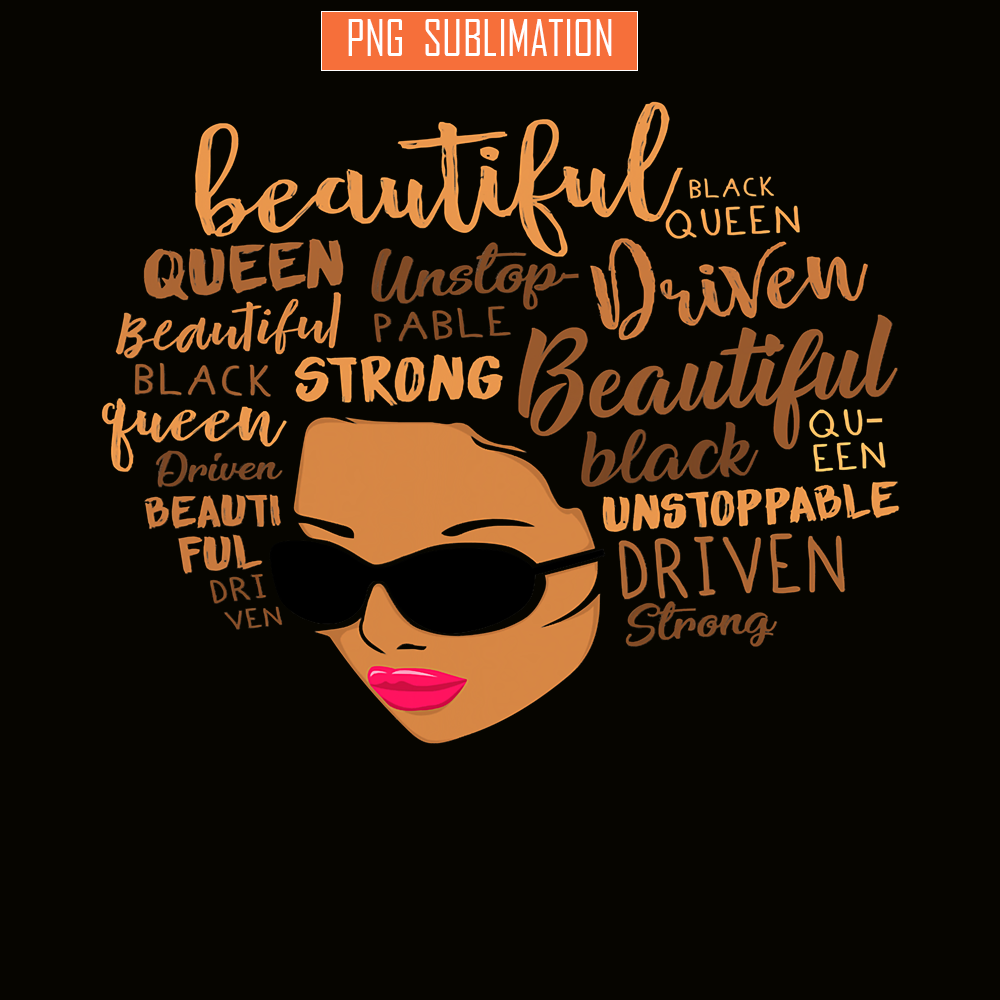 QUE15112313-Black Girls PNG, Afro Words PNG, Unstoppable Queen PNG.png