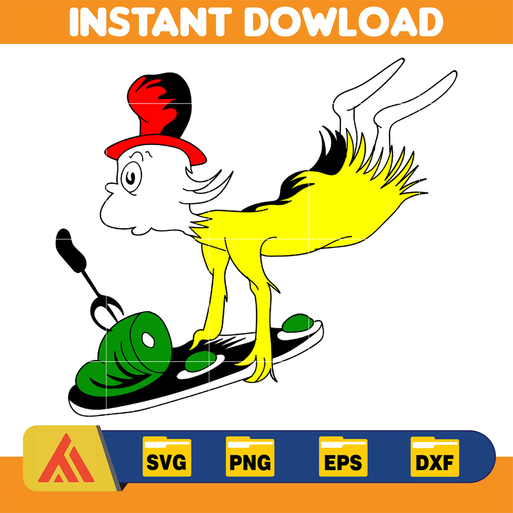 Dr Seuss Svg, Cat In The Hat SVG, Dr Seuss Hat SVG, Green Eggs And Ham Svg, Dr Seuss for Teachers Svg, Cricut, Thing Svg (489).jpg