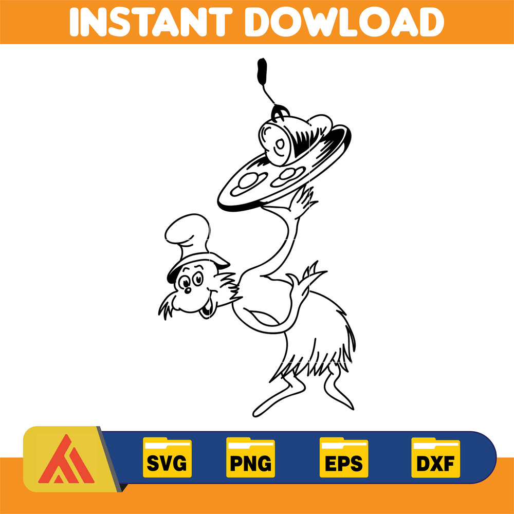 Dr Seuss Svg, Cat In The Hat SVG, Dr Seuss Hat SVG, Green Eggs And Ham Svg, Dr Seuss for Teachers Svg, Cricut, Thing Svg (492).jpg