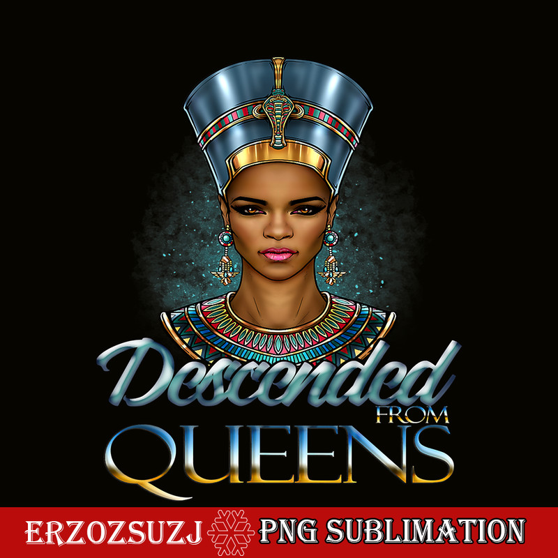 QUE15112341-Desconded Queen PNG, Black Queen PNG, Magic Egypt PNG.png