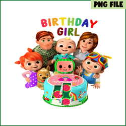 4th birthday girl png cocomelon birthday girl png cocomelon party png