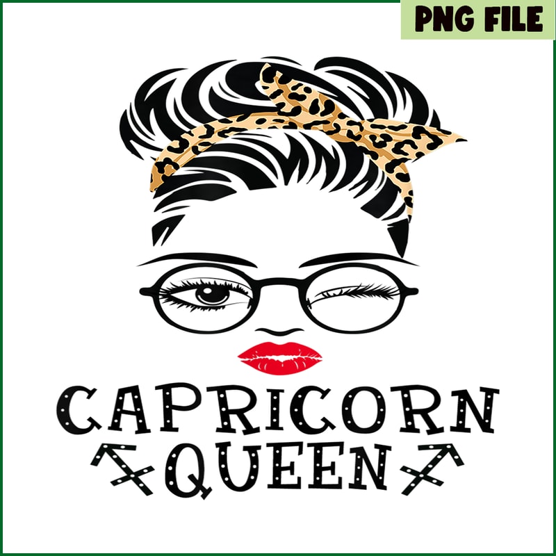 CPB28102332-Capricorn Queen PNG Woman Face Wink Eyes PNG Lady Face PNG.png