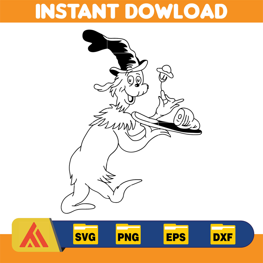 Dr Seuss Svg, Cat In The Hat SVG, Dr Seuss Hat SVG, Green Eggs And Ham Svg, Dr Seuss for Teachers Svg, Cricut, Thing Svg (502).jpg