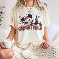 disney christmas vintage shirt, mickey christmas tree vintage shirt, disney family xmas shirts, merry christmas, disneyl