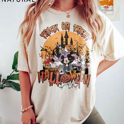 disney halloween ducktales witch huey dewey and louie trick or treat hallowen matching shirt, mickey's not so scary part