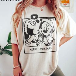 disney mickey and minnie mouse santa costume christmas lights couples t-shirt sweater, mickey's very merry christmas par