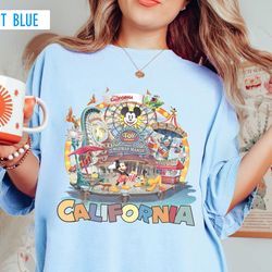 disneyland california adventure all disney characters group shot shirt, wdw trip unisex t-shirt family birthday gift adu