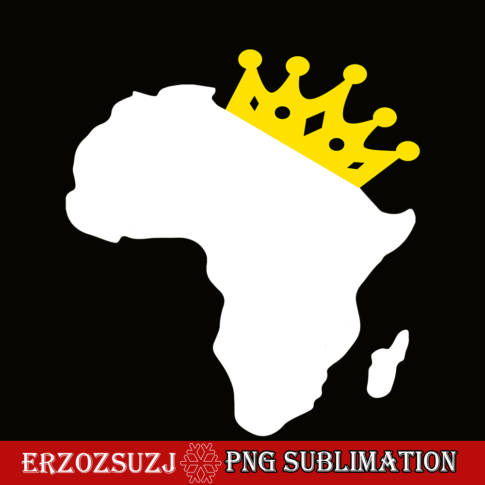 QUE301023116-Africa Map Wear Tiara PNG, Queen Africa PNG, Black Pride Melanin PNG.png