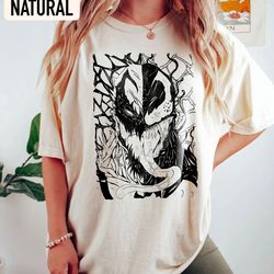 marvel venom we are venom face grin t-shirt, mcu fan gift, avengers superhero, marvel world tee unisex adult t-shirt kid