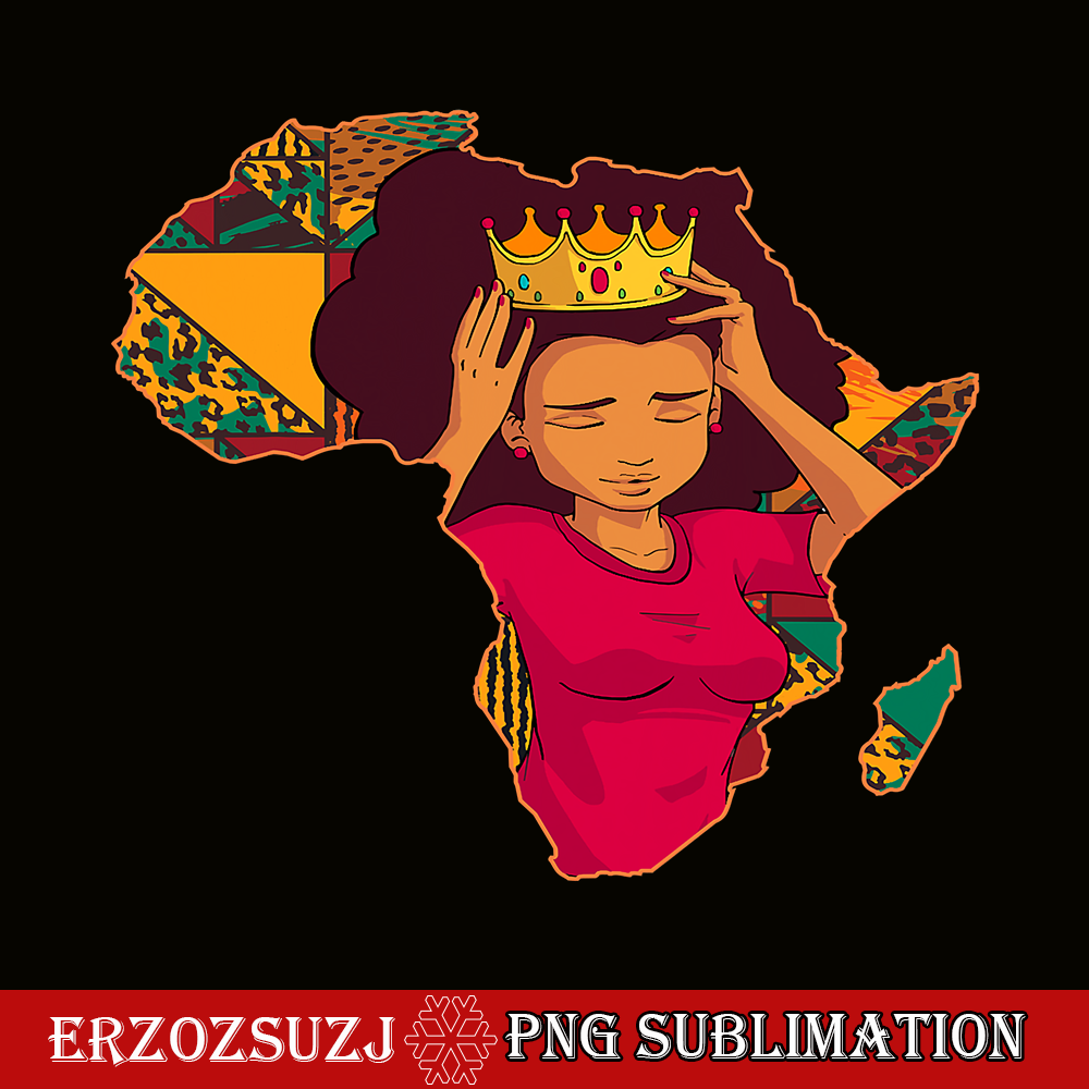 QUE301023119-African American PNG, Women Black Wear Tiara PNG, Nature Beauty PNG.png