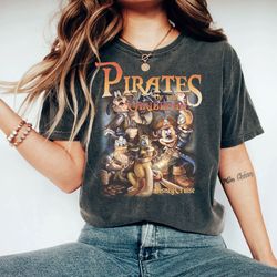 pirates of the caribbean shirt, retro disney  colors shirt, disney pirates shirt, mickey and friends shirt, disney vacat