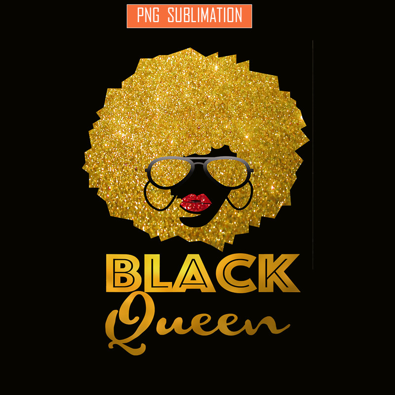 QUE301023117-Black Queen PNG, Black Lives Matter PNG, Black And Gold PNG.png