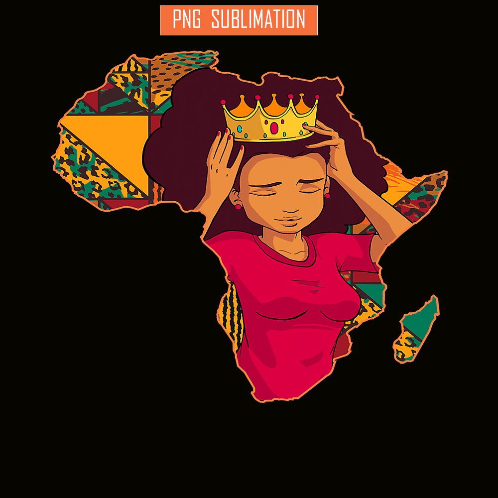 QUE301023119-African American PNG, Women Black Wear Tiara PNG, Nature Beauty PNG.png