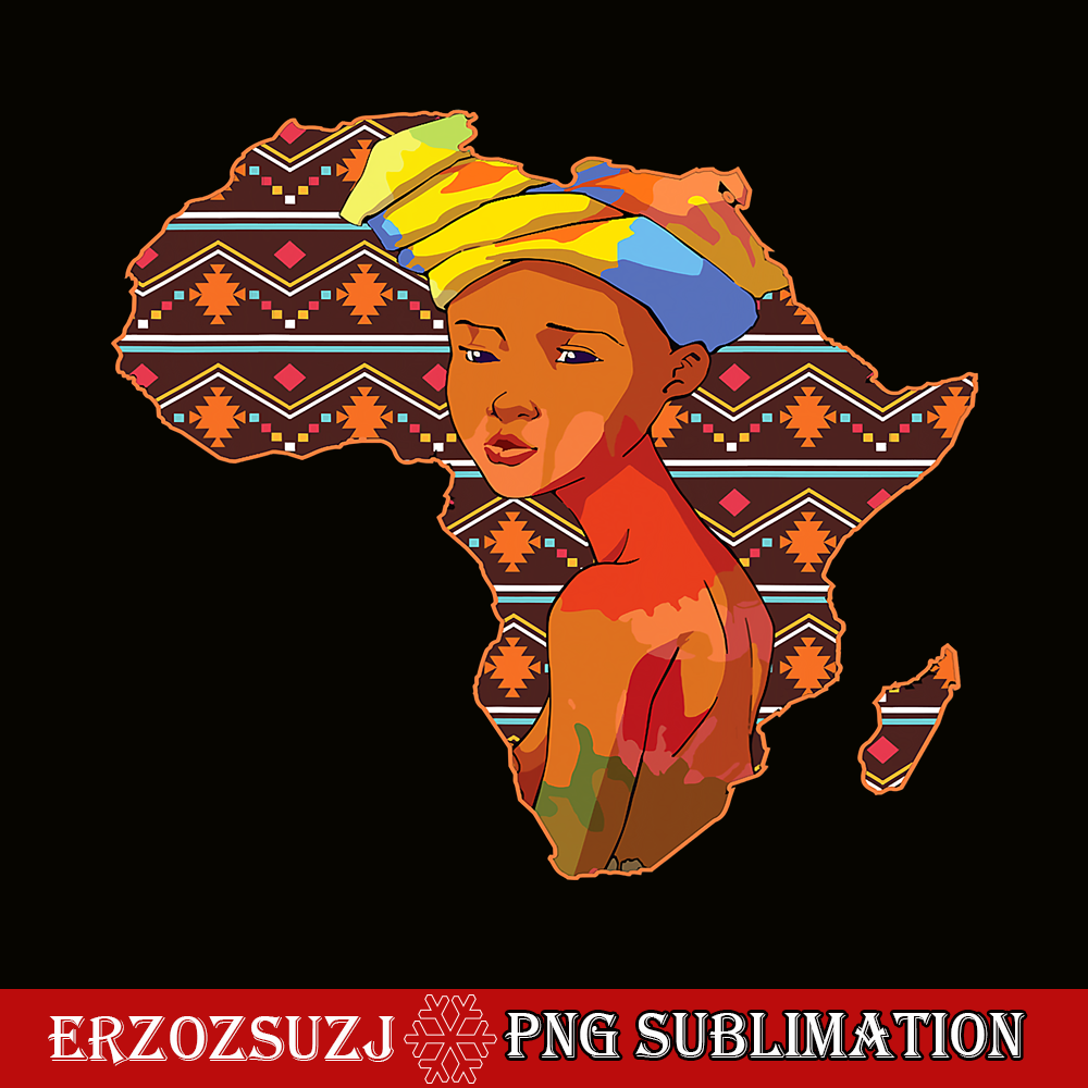 QUE301023125-African American PNG, Black Women Africa PNG, Strong Woman PNG.png