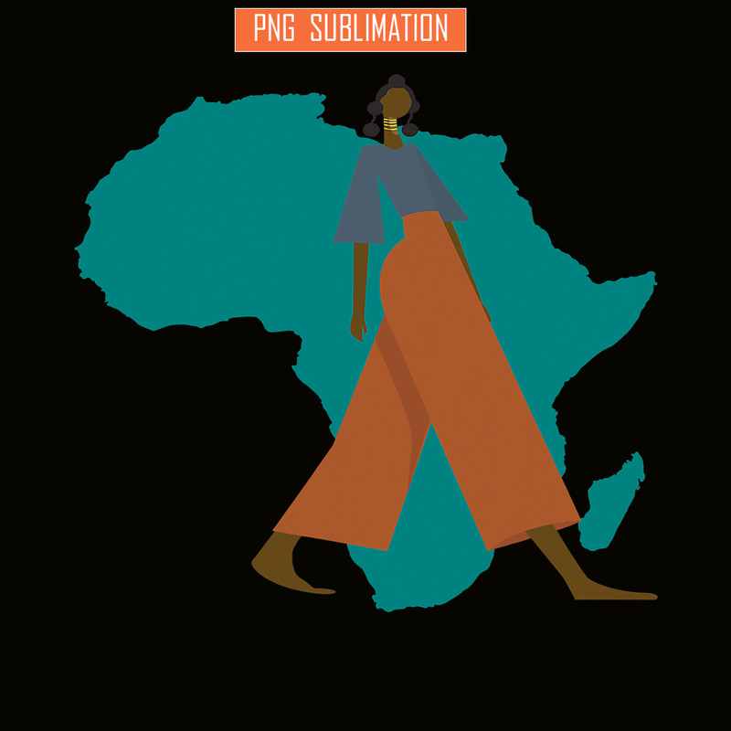 QUE301023129-African Queen Black PNG, Black Women Africa PNG, Strong Woman PNG.png