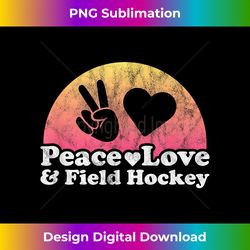 Peace Love and Field Hockey - Eco-Friendly Sublimation PNG Download - Spark Your Artistic Genius