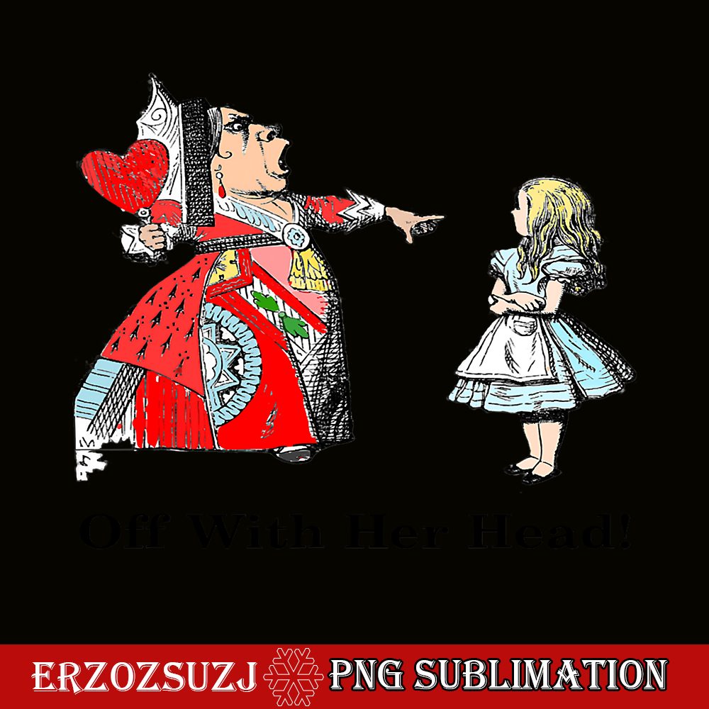 QUE301023144-Alice And the Queen PNG, Alice At Wonderland PNG, Red Queen Yelling PNG.png