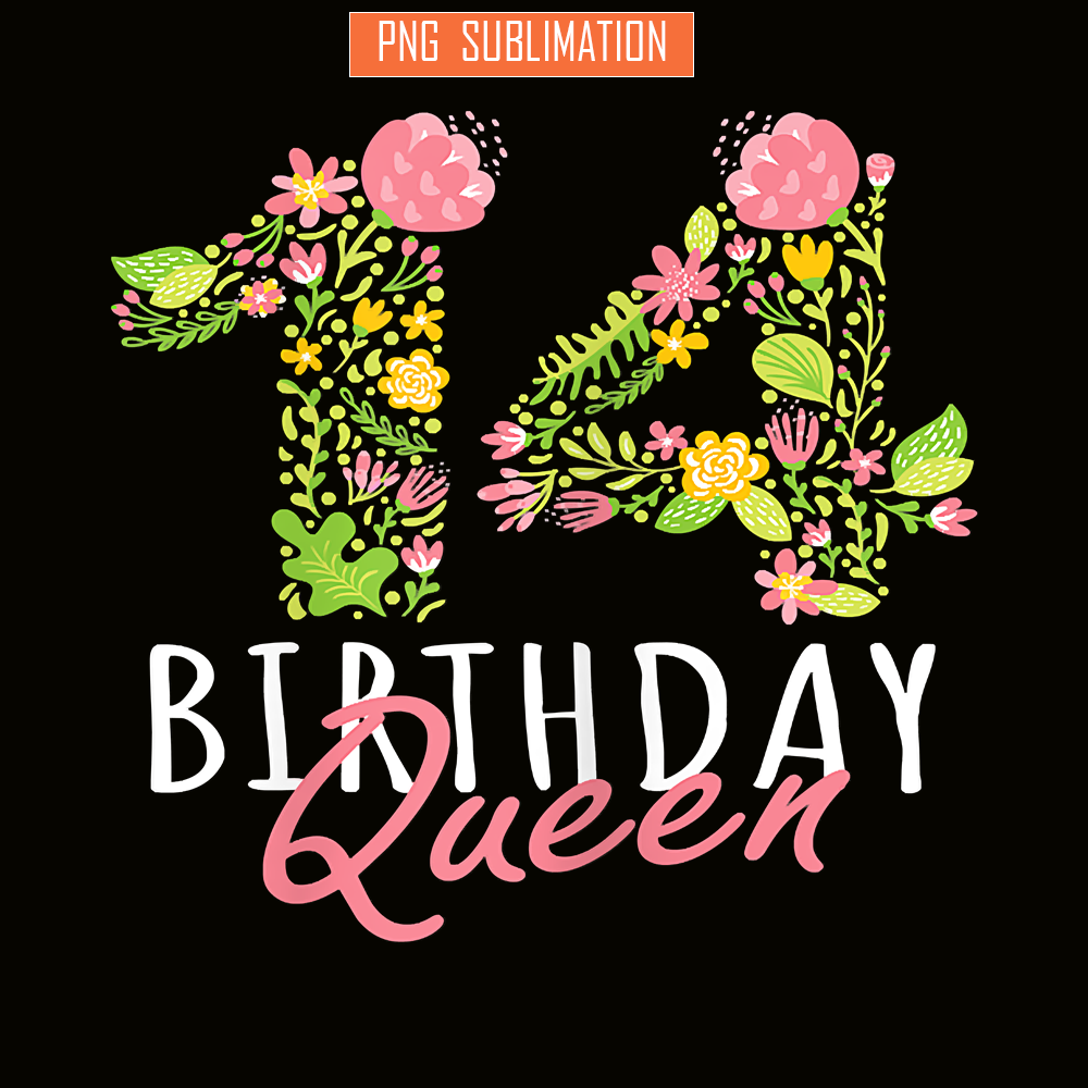 QUE30102319-14 Birthday Queen PNG, Birthday Girl PNG, Happy Birthday PNG.png