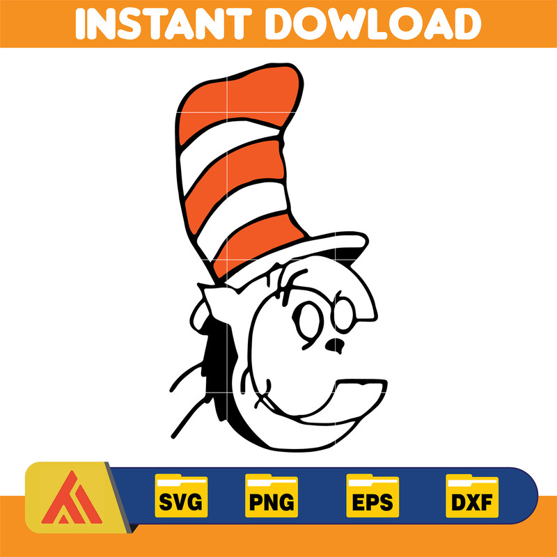 Dr Seuss Svg, Cat In The Hat SVG, Dr Seuss Hat SVG, Green Eggs And Ham Svg, Dr Seuss for Teachers Svg, Cricut, Thing Svg (617).jpg
