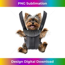 Baby Carrier Yorkie Lovers Puppy in Pocket - Luxe Sublimation PNG Download - Striking & Memorable Impressions