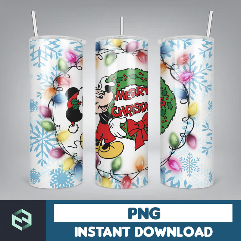 Cartoon Print Tumbler, Skinny Tumbler, 20 oz Skinny Tumbler Sublimation, Tumbler Christmas png, Christmas gift (26).jpg