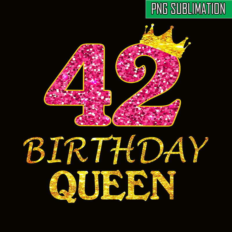 QUE30102355-42 Birthday Queen PNG, Happy Birthday PNG, Birthday Queen PNG.png