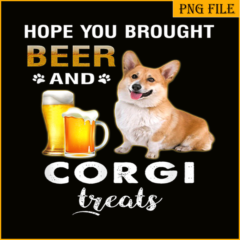 BEER28102339-Hope You Brought Beer PNG Corgi And Beer PNG Beer Party PNG.png