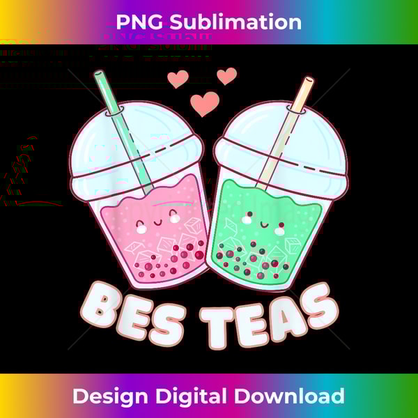 Bes Teas Cute Bestie Bubble Tea Boba Best Friends - Edgy Sub | Inspire ...