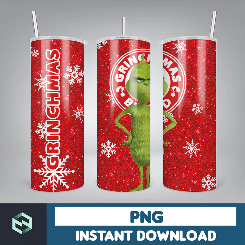 3D Inflated Christmas Tumbler Wrap Design Download PNG, 20 Oz Digital Tumbler Wrap PNG Digital Download (25).jpg