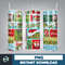 3D Inflated Christmas Tumbler Wrap Design Download PNG, 20 Oz Digital Tumbler Wrap PNG Digital Download (27).jpg