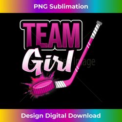 Team Girl Gender Reveal Hockey Baby Shower Party Idea - Timeless PNG Sublimation Download - Striking & Memorable Impressions