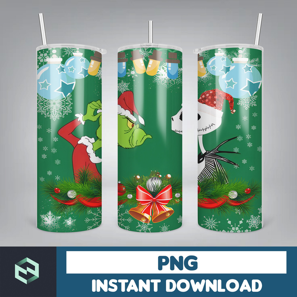 3D Inflated Christmas Tumbler Wrap Design Download PNG, 20 Oz Digital Tumbler Wrap PNG Digital Download (31).jpg