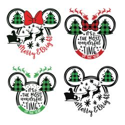 disney christmas svg bundle, mickey and minnie christmas svg, christmas svg, mickey santa, instant download