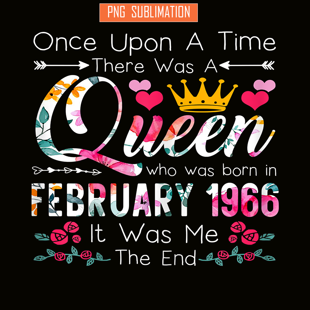 QUE30102371-Queen Was Born In February 1976 PNG, Happy Birthday PNG, Birthday Queen PNG.png